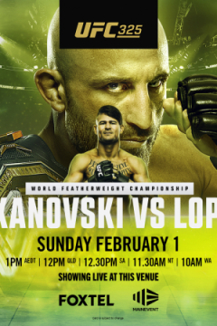 UFC 325 Александр Волкановски &mdash; Диего Лопес